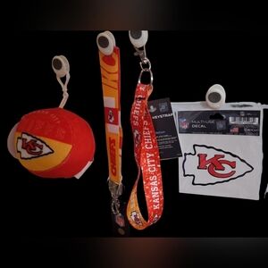 NFL KANSAS CITY CHEIFS ACCESSORIES LOT: BUY ONE GET ONE 50% OFF ELIGIBLE